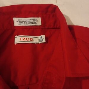 IZOD Red Button-Up Shirt